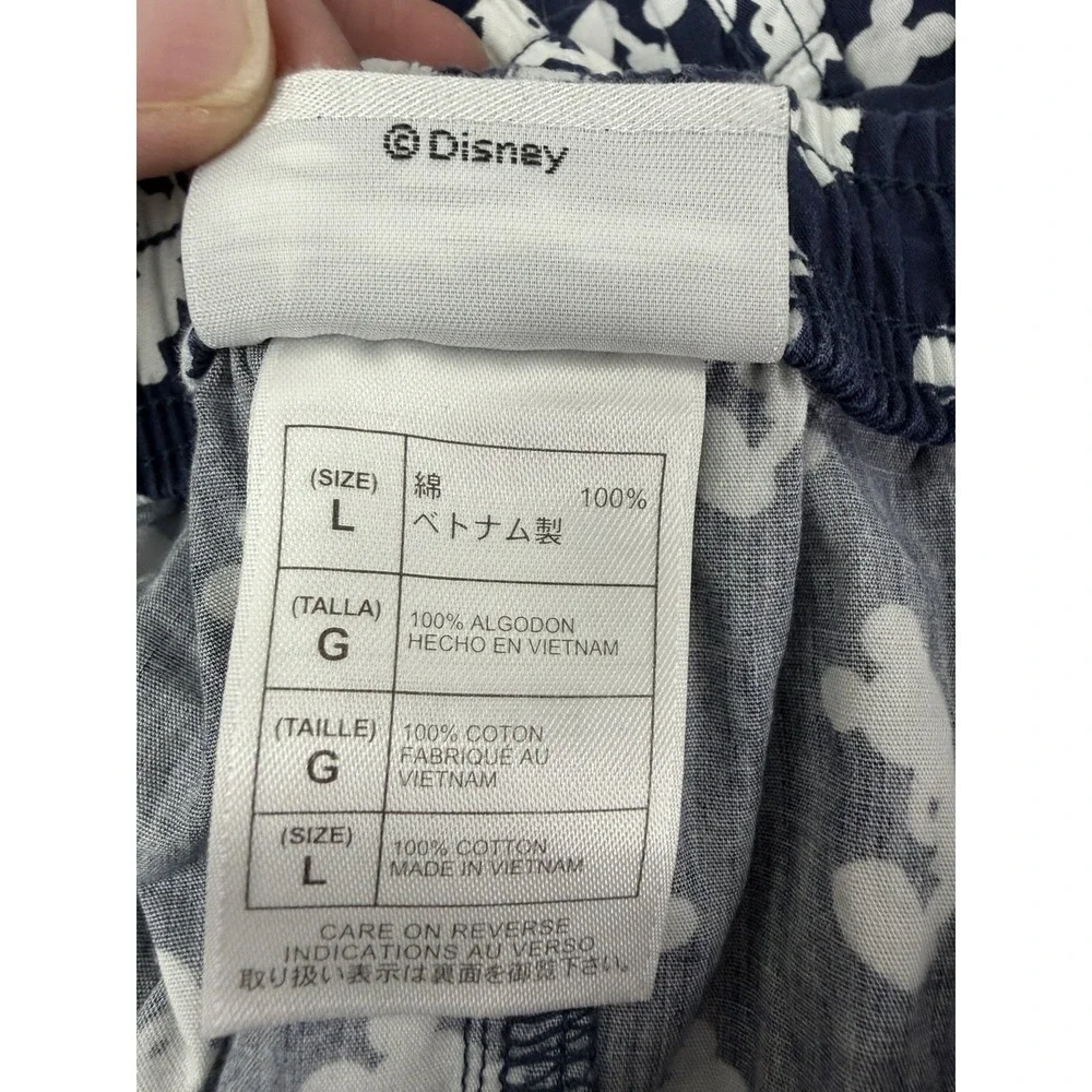 Disney Parks Pants Men's Large Navy Blue Mickey Mouse Lounge Pajamas